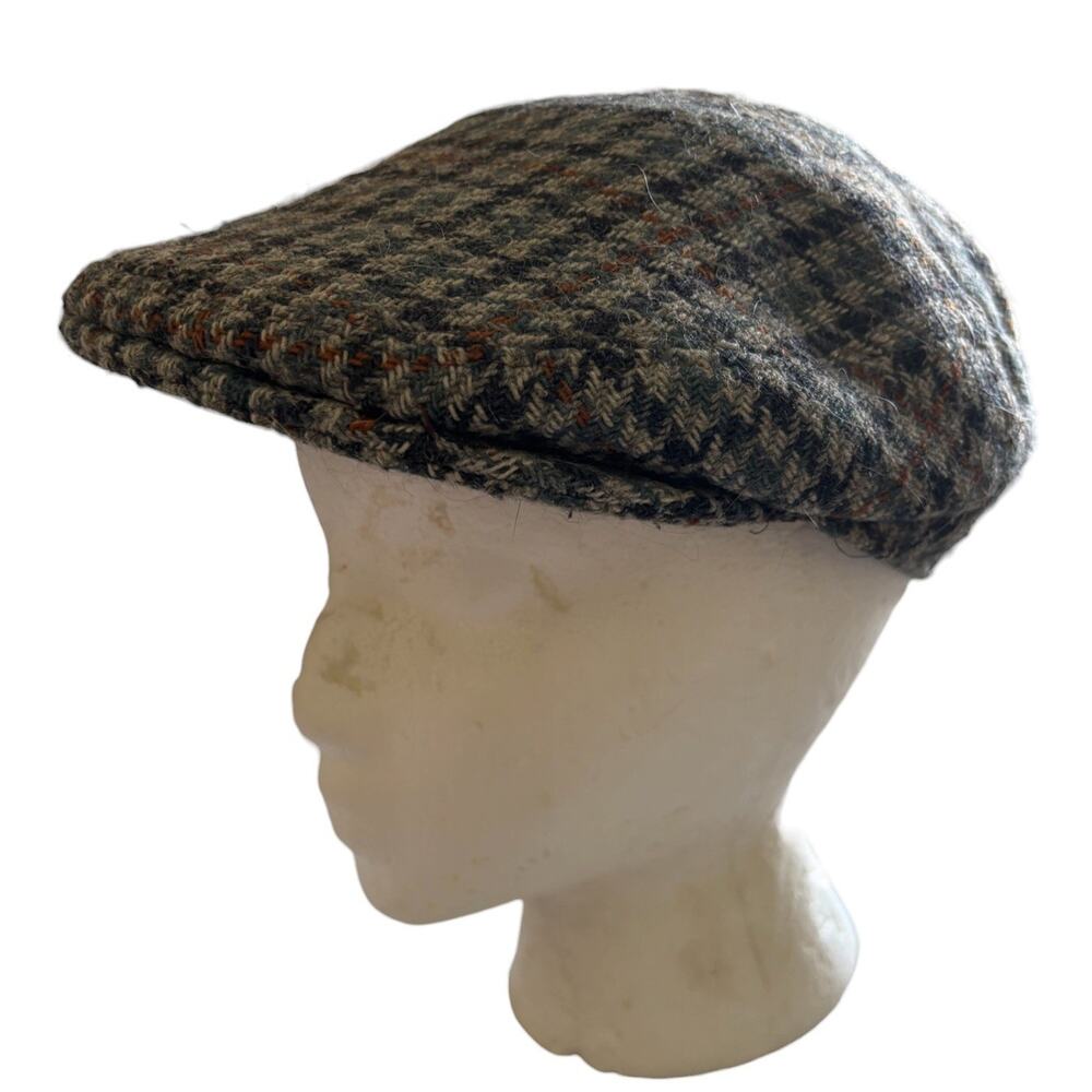 Wool Hat Mens Medium Large Edinburgh Woollen Mill Hat Newsboy Tweed Cap vintage